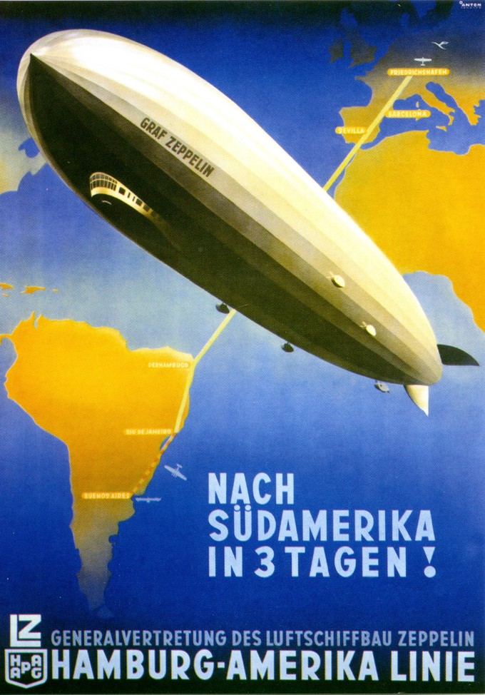 Plakat Hapag Südamerikafahrt, 1928-1937