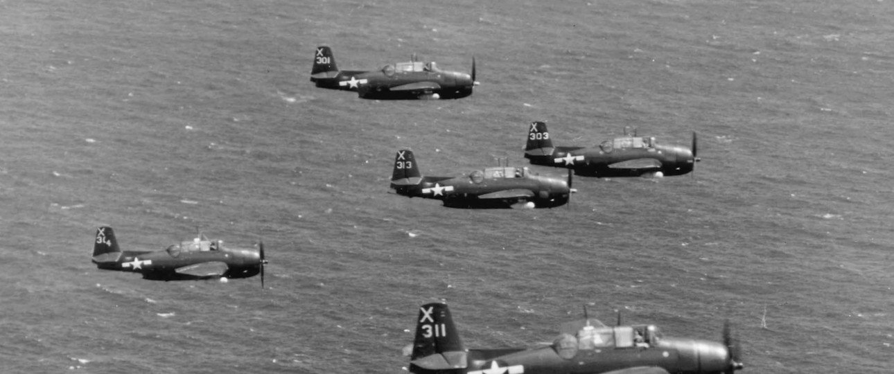 Fünf TBM Avenger der US Navy: Die Bomber kehrten von einer Übung nicht zurück.