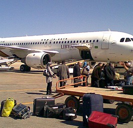 Airbus A320 der Libyan Airlines: Alle Flieger sind derzeit gegroundet.