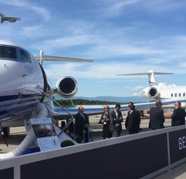 Die Ebace in Genf ist das wichtigste europäische Branchentreffen der Geschäftsfliegerei.