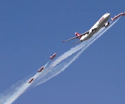 Wenn ein Airbus A330 mit Tigern flirtet