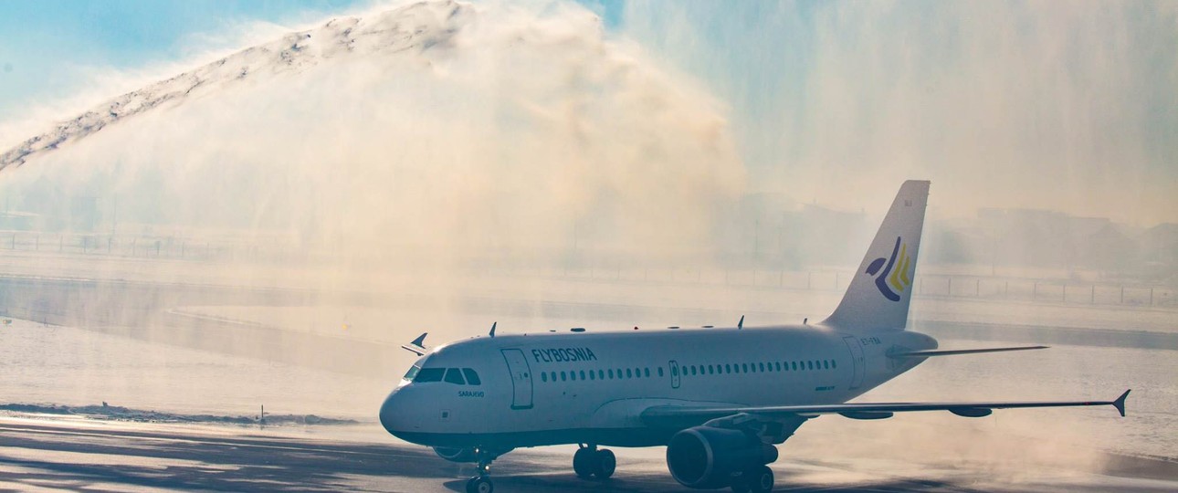 Airbus A319 von Air Bosnia: Einziges Flugzeug wird nach Rückgabe verschrottet.