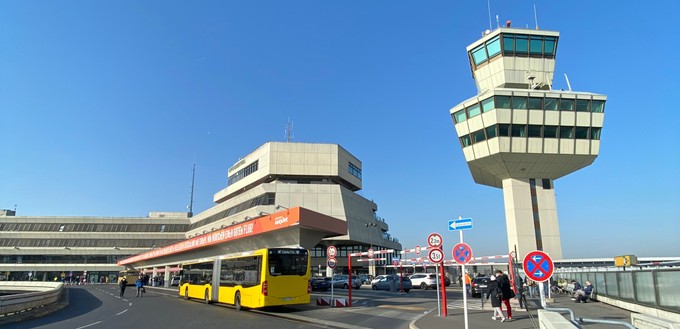 Ein letztes Mal Tegel. Das Terminal des Airports ist wohl das markanteste in ganz Deutschland.