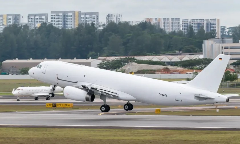 Airbus-A320-P2F beim Start: Mittlerweile gibt es nur noch weltweit ein aktives Flugzeug.