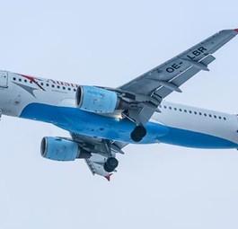 Airbus A320 von Austrian: Eine solche Maschine flog über Nizza.
