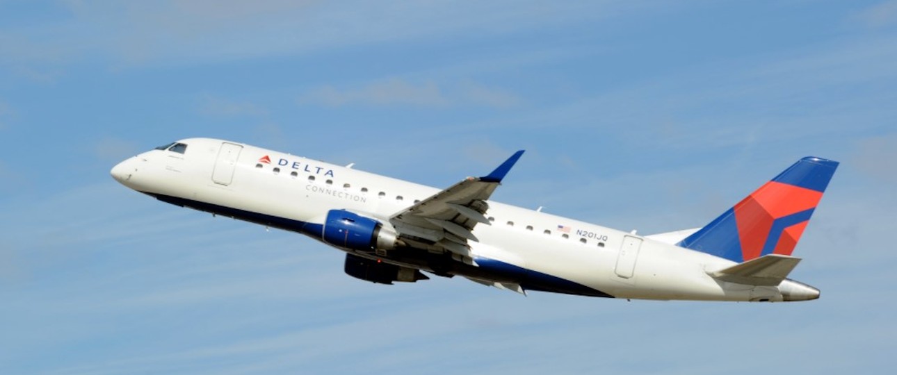 Flugzeug von Delta Connection: Es war knapp.