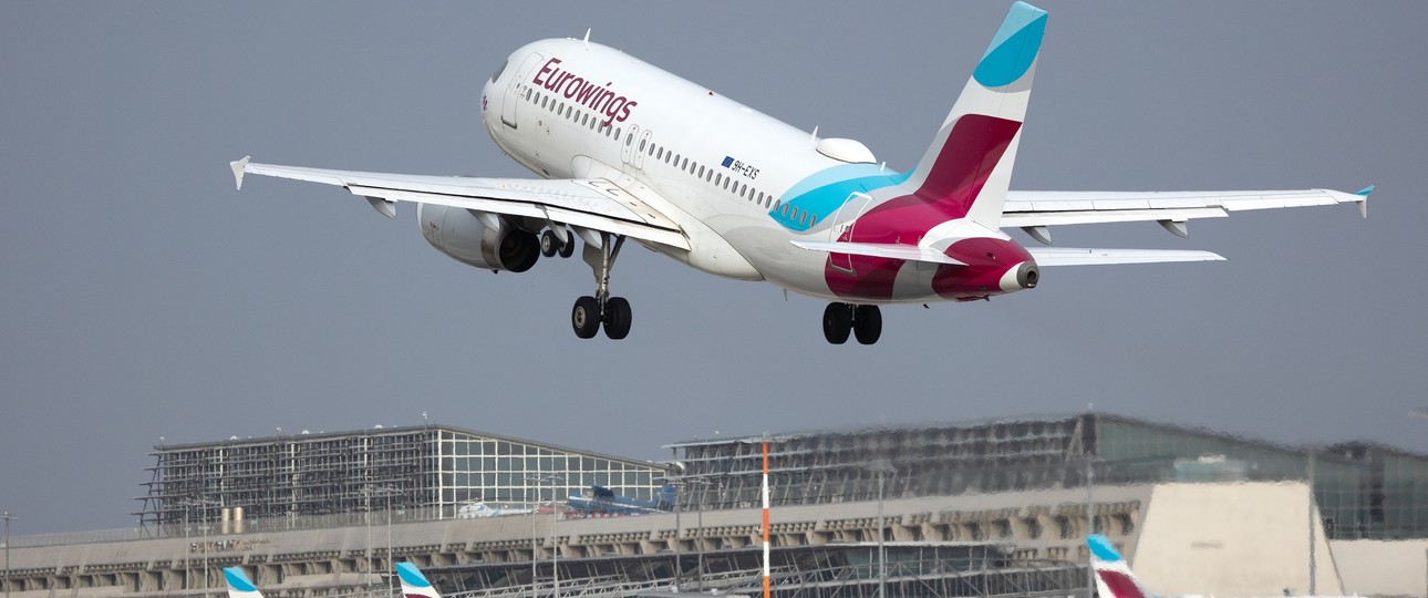 Eurowings-Jet startet am Flughafen Stuttgart: Der letzte Flug nach Iasi startet am 10. Juni.