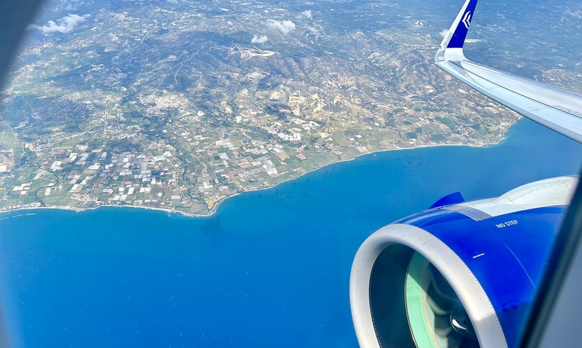 Blick aus einem Airbus A320 Neo von Aegean: Die Fluglinie will mit Volotea wachsen.