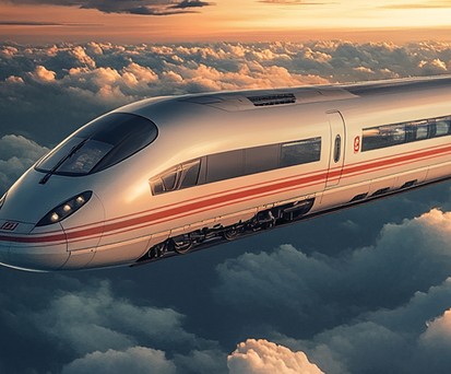 Fliegender Hochgeschwindigkeitszug: Eine Fantasie, aber faktisch oft schon Realität.