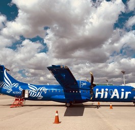 ATR 72 von Hi Air: Zunächst im Inland unterwegs.