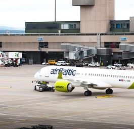 Airbus A220 von Air Baltic in Zürich: Wird ein gewohntes Bild bleiben.