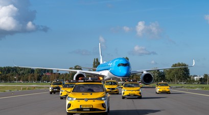 KLM erster Airbus A350 in Amsterdam