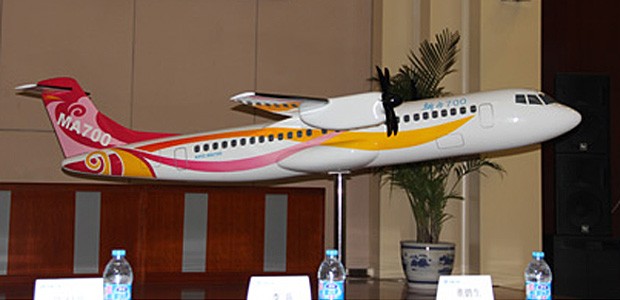 Modell der Xian MA700: Soll 70 Plätze aufweisen.