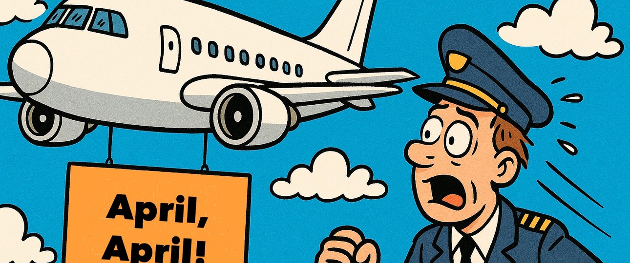 Aprilscherze: Gibt es auch in der Luftfahrt