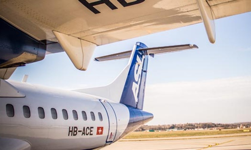 Ehemalige ATR von ASL Switzerland: Keine Flüge mehr.