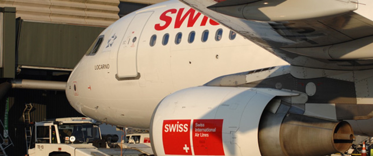 A320 von Swiss: Ein solcher Jet sandte den Notruf aus.