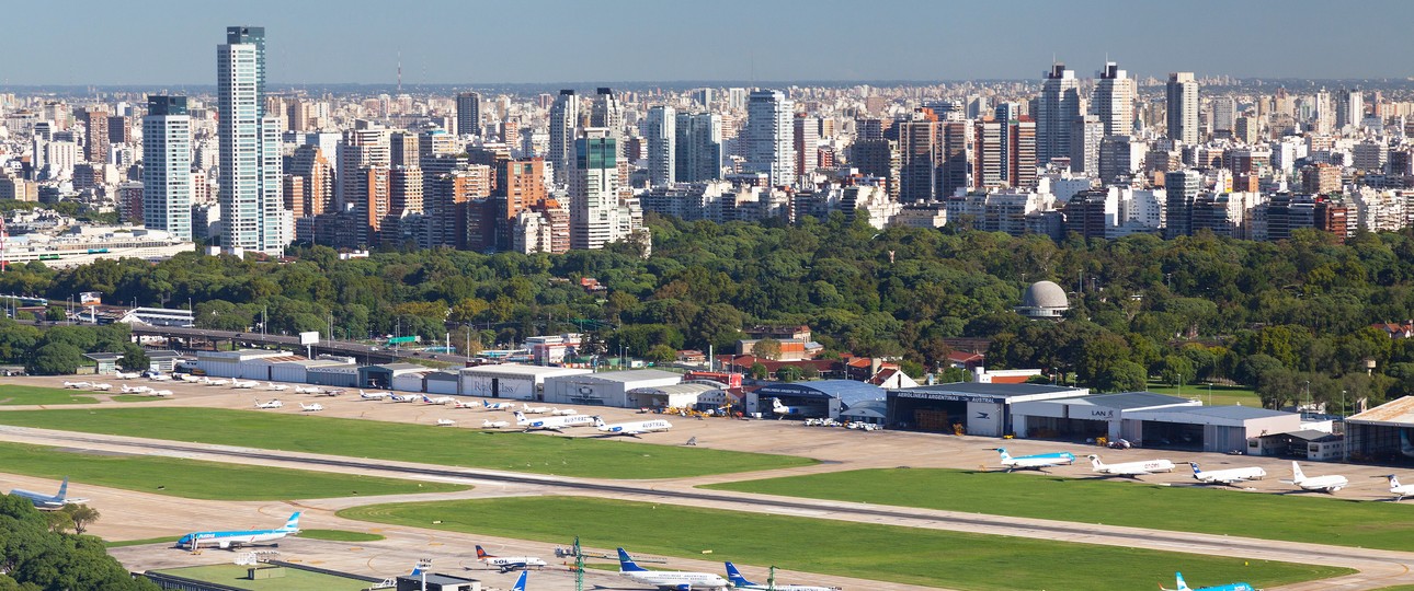 Stadtflughafen von Buenos Aires: Der militärische Bereich darf eigentlich nur von Staatsflugzeugen genutzt werden.