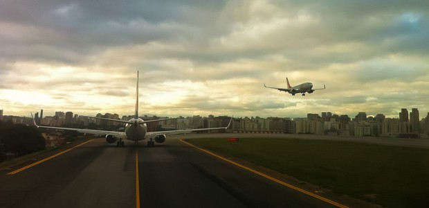 Flieger in Congonhas: Airlines wollen öfter fliegen.