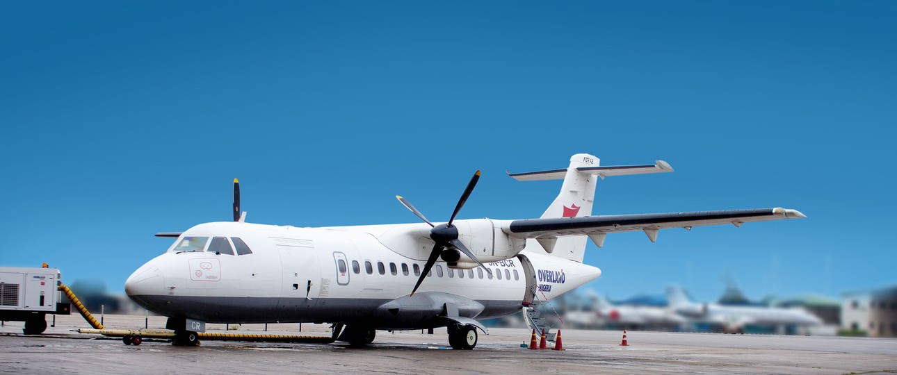 ATR 42 von Overland Airways: Bleibt vorderhand am Boden.