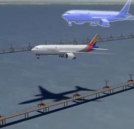 Animation des Unfalls: Unfall- und Geisterflieger.