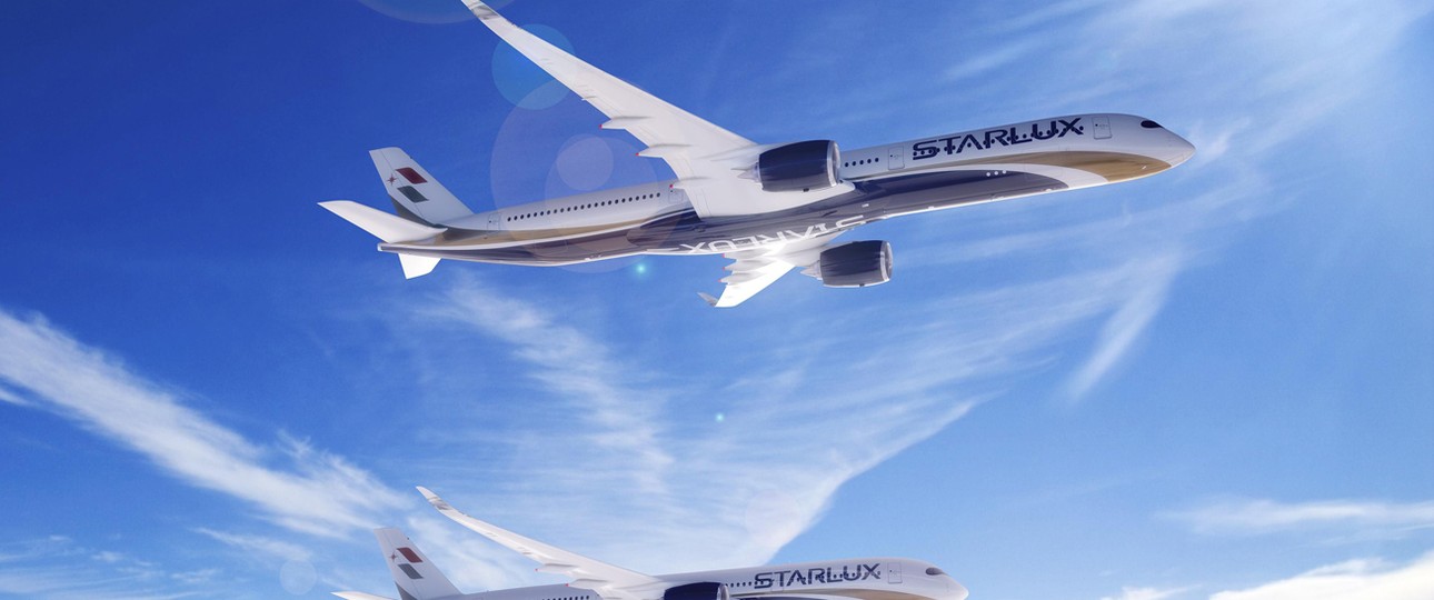 Die neue taiwanesische Starlux Airlines <a href="https://www.aerotelegraph.com/neue-starlux-airlines-setzt-auf-a350" target="_blank" rel="noopener">bestellt bei Airbus 17 A350</a>. Zwölf davon sind A350-1000, fünf A350-900. (16. Juli)