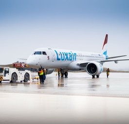Die erste Embraer E195-E2 von Luxair: Ist in Luxemburg angekommen.