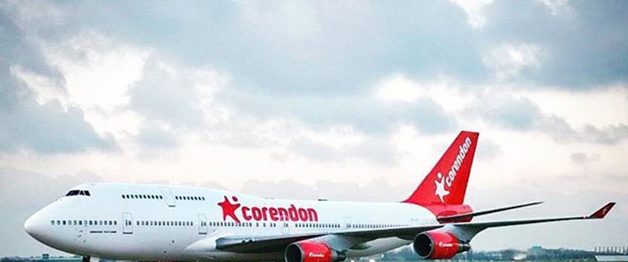 Da ist sie, die Boeing 747 von Corendon.