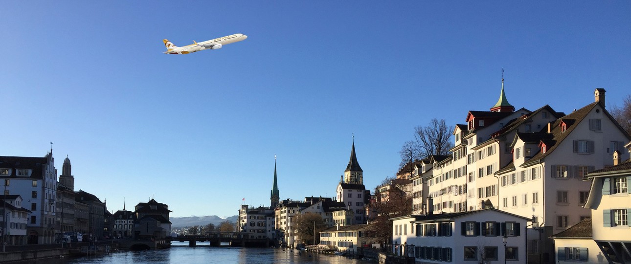 Airbus A321 von Etihad über Zürich: Bald Tatsache.
