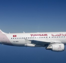 Ein Airbus A319 von Tunisair: Mit weiteren Geschäftsbereichen will man sich bei Tunisair absichern.