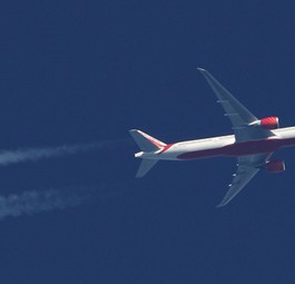 Boeing B777 von Air India: Flug in ruhigere Sphären.