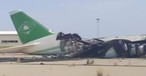 Zerstörtes Wrack der Antonov An-124 in Tripolis: Der Transporter ist für Libyan Arab Air Cargo geflogen.