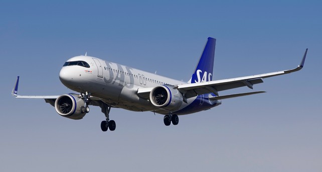 Airbus A320 Neo von SAS: Panne in Brüssel.