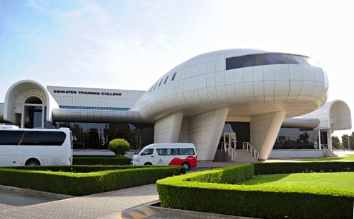 Hier beginnen die Emirates-Karrieren: Emirates Training College in Dubai.