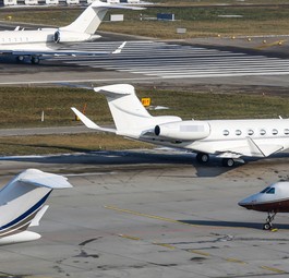 Businessjets: Verkehrsmittel der Wahl beim WEF.