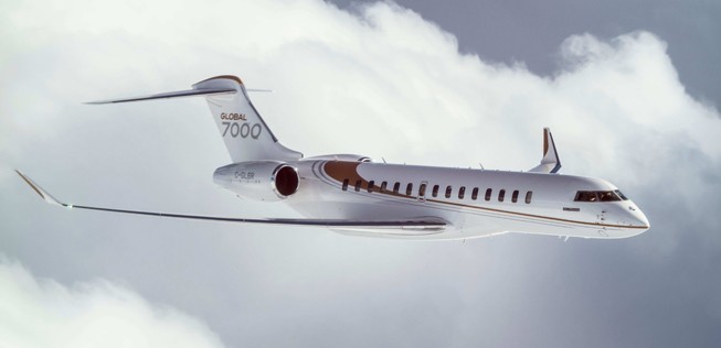 Die Global 7000 soll mit ihrer Reichweite von bis zu 14.260 Kilometern von New York nach Hongkong fliegen können.