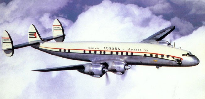 Eine Super Constellation L-1049E von Cubana im Jahr 1953.