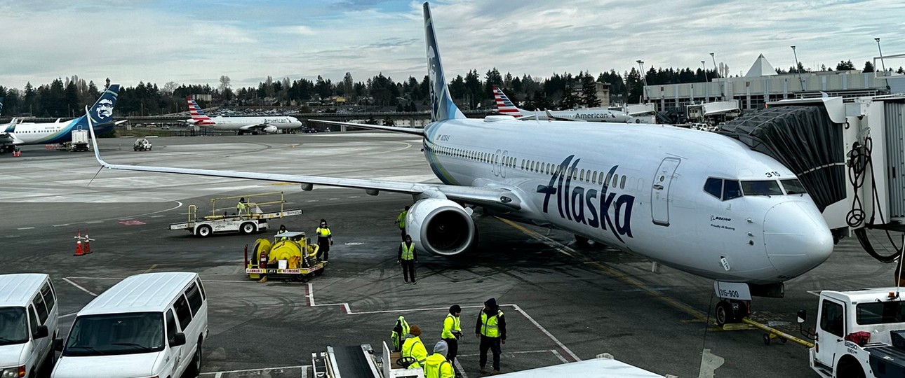Boeing 737-900 von Alaska Airlines: Probleme mit dem Stargewicht.