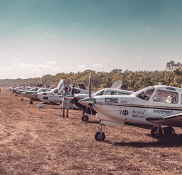 Flugzeuge vor dem Start: Das Outback Air Race findet dieses Jahr Ende August statt.