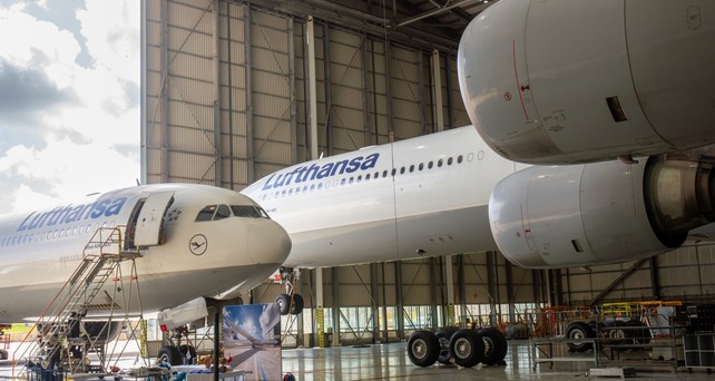 airbus a340 600 lufthansa lufthansa technik malta