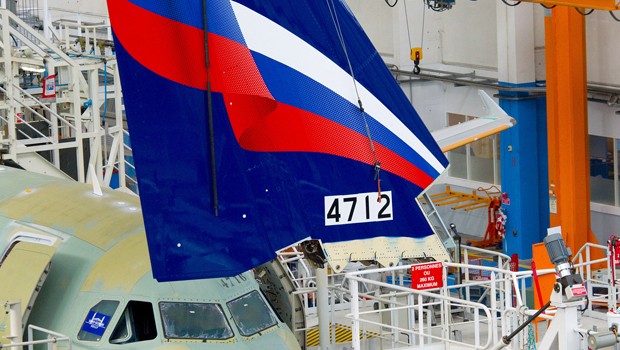 Montage eines Leitwerks eines Airbus A320: Aeroflot will mehr davon.