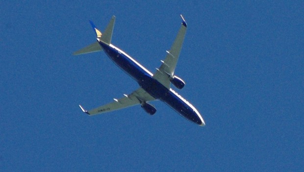 Flieger von Ryanair: teurerer Spanienflüge.
