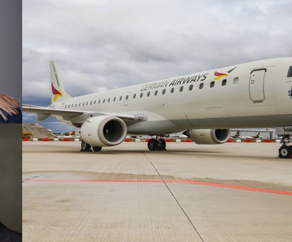 Maren Wolters, Wolfram Simon-Schröter, German-Airways-Jet.
