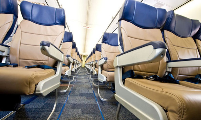 Neue Sitze in blau und beige: Die Evolve-Kabine von Southwest.