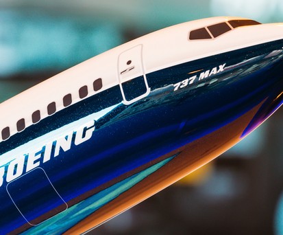 Modell der 737 Max: Die echten Flieger bleiben am Boden.