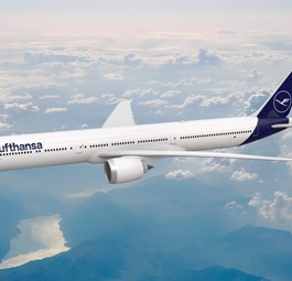 Boeing 777-9 von Lufthansa (Rendering): Die große Version der Passagiervariante der 777X.