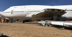 Die Boeing 747 mit der Seriennummer 23394 in der kalifornischen Wüste.