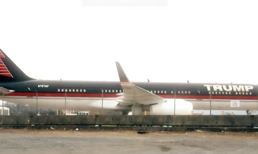 Donald Trumps Boeing 757 rostet vor sich hin