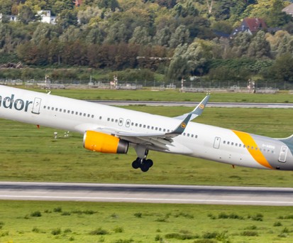 Die D-ABOG von Condor: 25 Jahre alte Boeing 757-300.