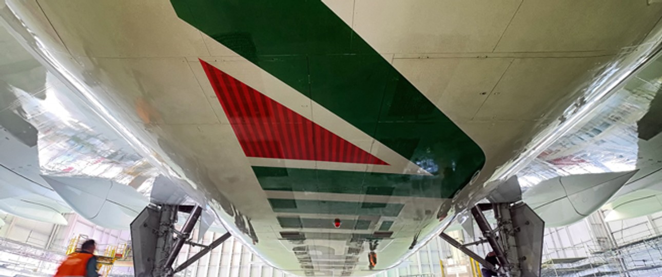 Bauch einer Alitalia-Boeing 777: Der Airline geht es schlecht.