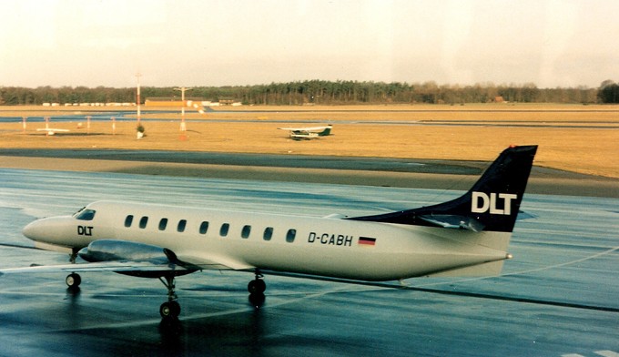 Für die Kurzstrecke Münster/Osnabrück - Frankfurt benötigte der Metroliner von DLT, betrieben durch den NFD, 1984 nur 35 Minuten 